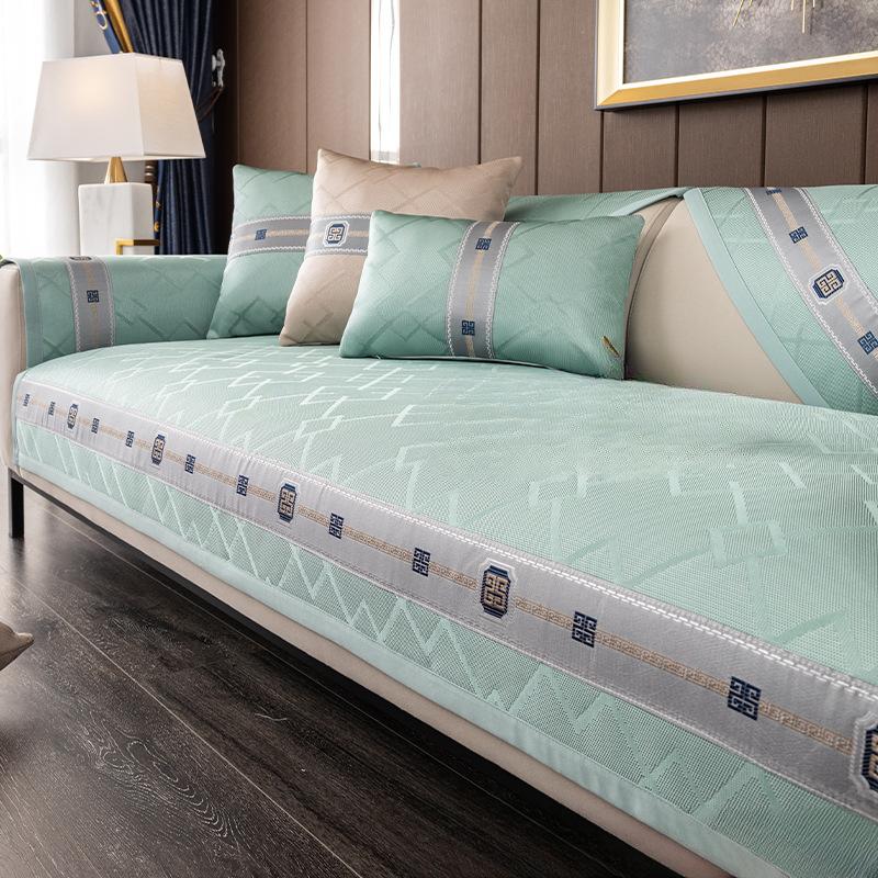 Ice Silk Sofa Cushion Rattan Mat Summer Summer Modern Simple Summer Mat Sofa Cushion Non-Slip Sofa Cover Cover Cloth