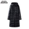 SNOWFLYING Women's Mid-Length Hooded Down Winter Coat