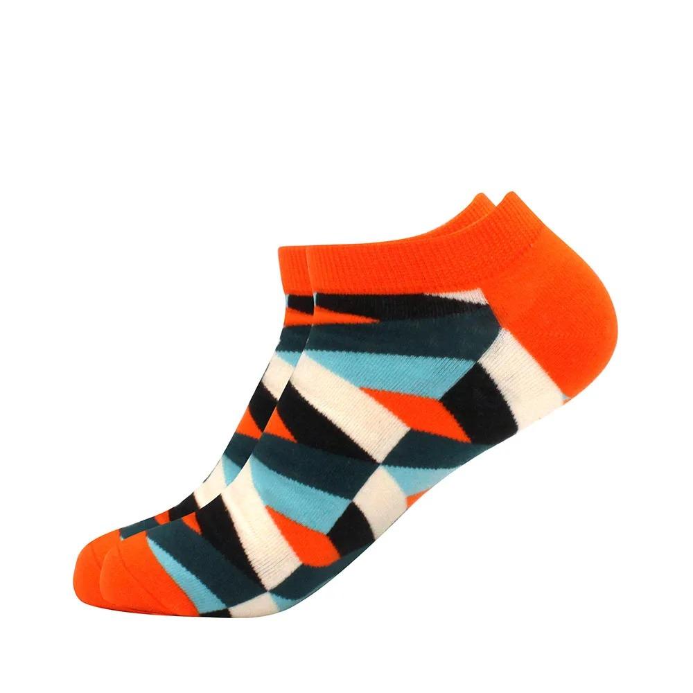 Herrensocken Bootssocken Freizeit Präzisionsbaumwolle Gitter Astronaut Rautenmuster, Skateboard, lustig, Bootssocken