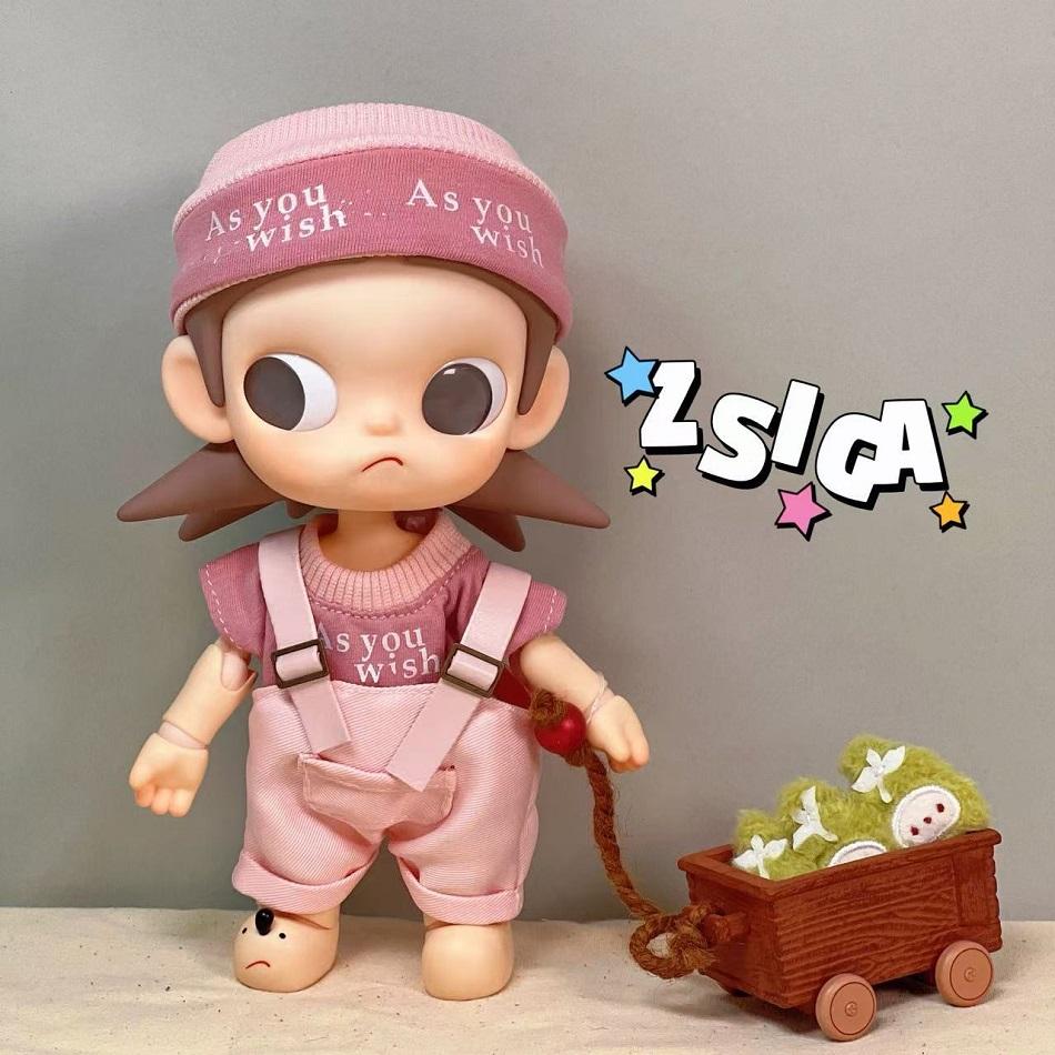 Gazijie Zsiga 1/8 Doll Beautiful Dress Set Cute Cartoon Dress Up Anime Trendy Cool Clothing Accessories Can Be Freely Matched