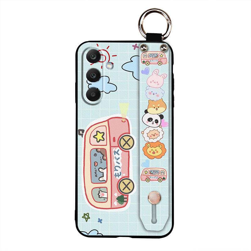 Wristband Cartoon Phone Case For Samsung Galaxy A16 5G/SM-166P/E Dirt-resistant Anti-knock Fashion Design Back Cover