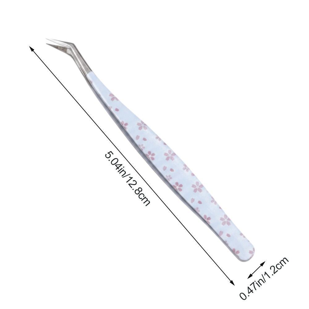 High Precision False Eyelash Tweezers Metal Lashes Extension Tweezer  Miniature Scene Stickers