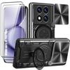 Fodral för Xiaomi Redmi Note 15 Pro Plus 5G, med Kameralinskydd - Svart - 2 Tempererade Glas