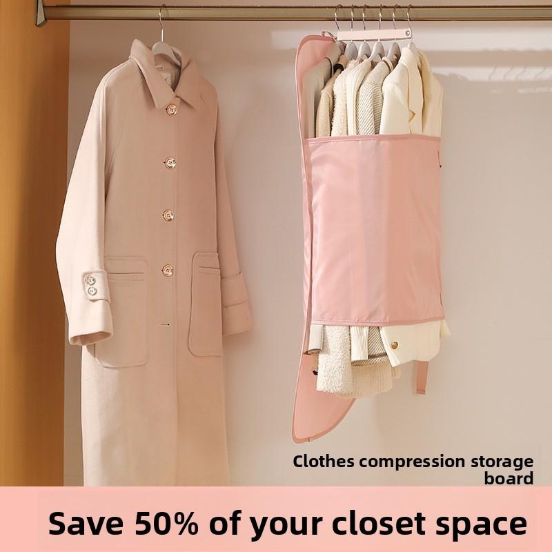 Clothing Compression Storage Cube With Foldable Dust Cover For Bedroom Organization