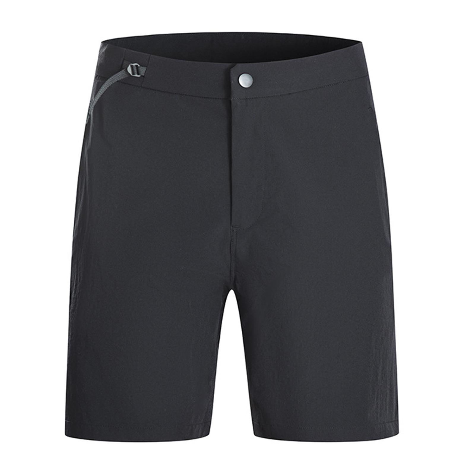 

Мужские шорты для гольфа и тенниса M-7XL - Быстросохнущие спортивные шорты с кулиской на поясе и карманами M чёрный