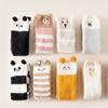 Animal Design Coral Feece Sock 3D Fluffy Floor Stocking Cute Modeling Knee Socks  Women