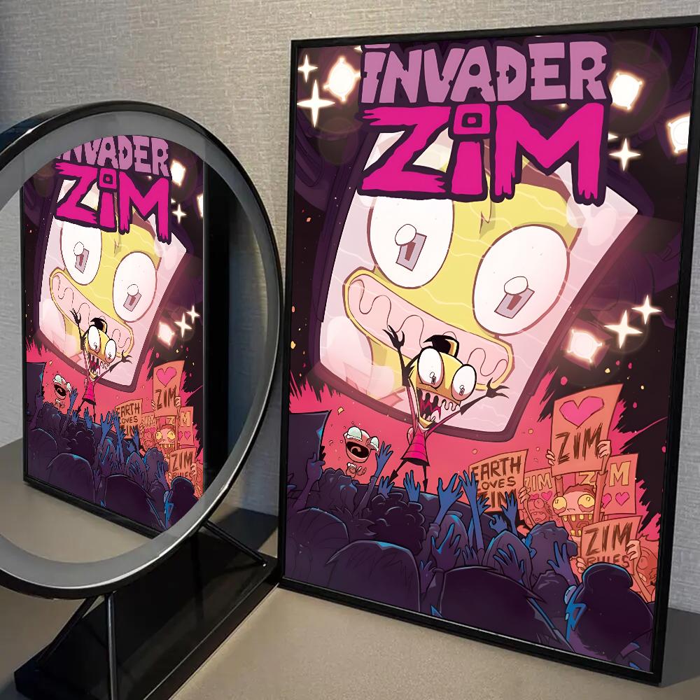 1PC I-Invader Zim Poster Poster Paper Print Home Living Room Bedroom Entrance Bar Cafe Art Painting Decoration