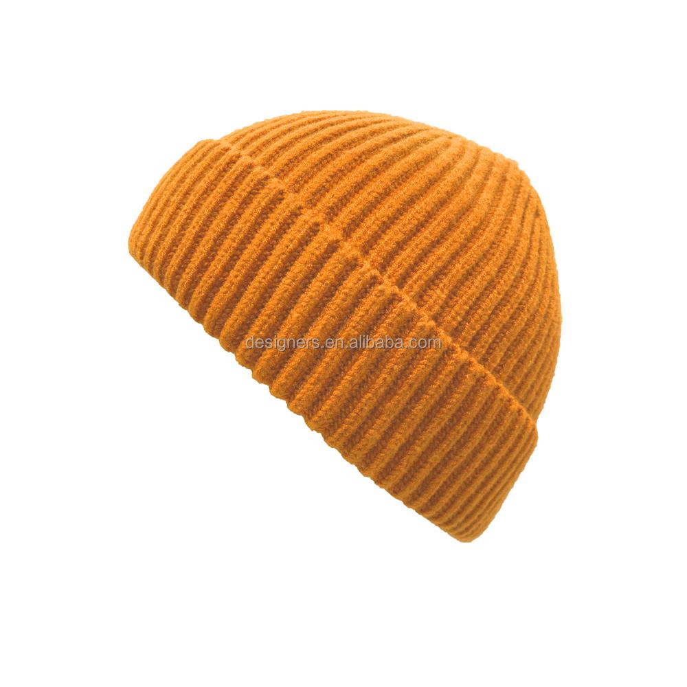 Hotsale Short Knit Watch Cap Cuffed Trawler Hats Skull Cap Designer Fisherman Beanie for Men and Women