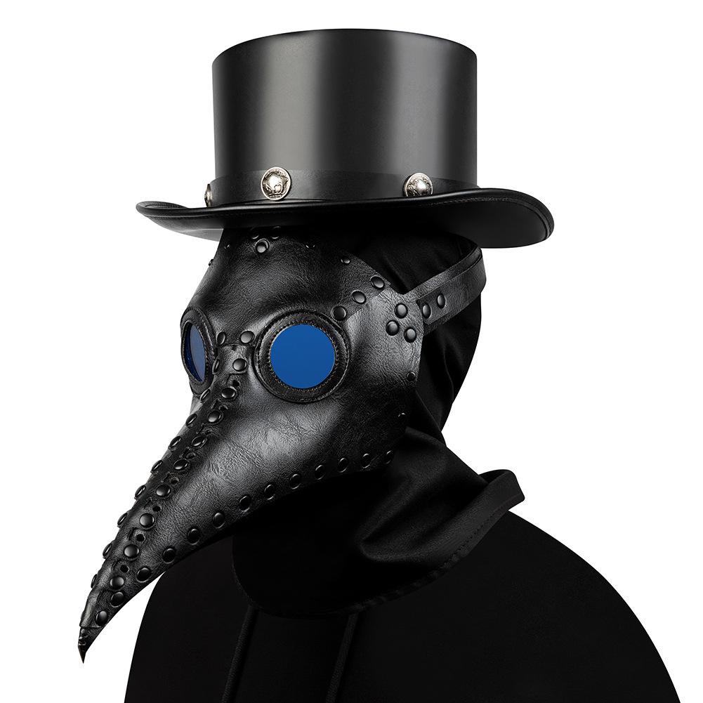 Plague Doctor Halloween Mask & Hood for Role-Playing and Cosplay Decorations