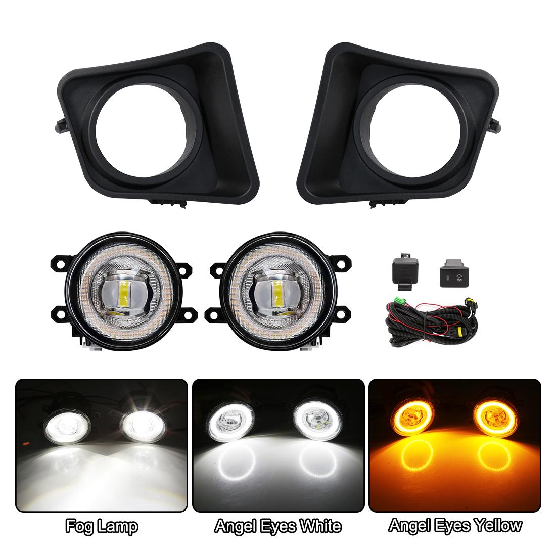 

Светодиодные противотуманные фары для Toyota Tundra 2014 2015 2016 2017 2018 2019 2020 2025 DRL дневные ходовые огни ангельские глазки фары 12 В