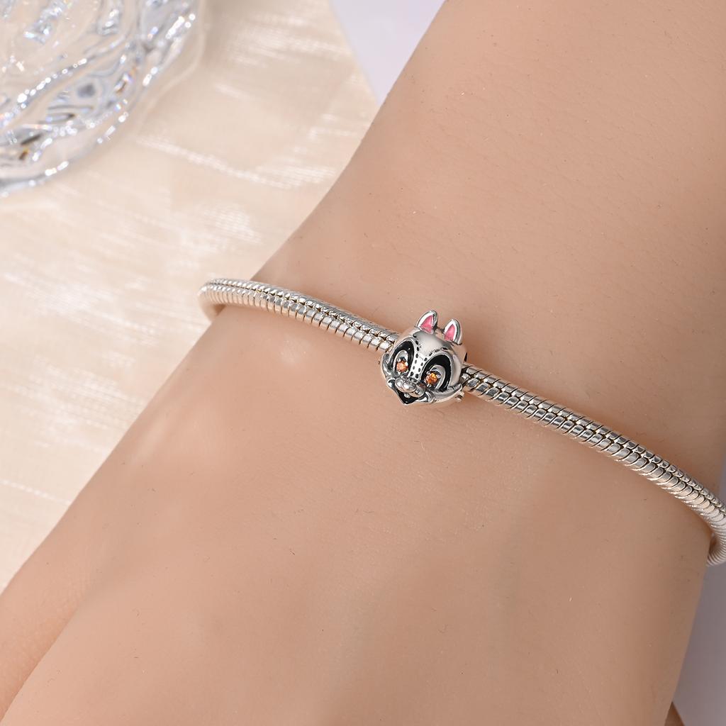 Přívěsek Korálek Měděný Snově Modrý Motýl Korálky Vhodné na Originální Náramek Pro Výrobu Šperků Dárek na Valentýna