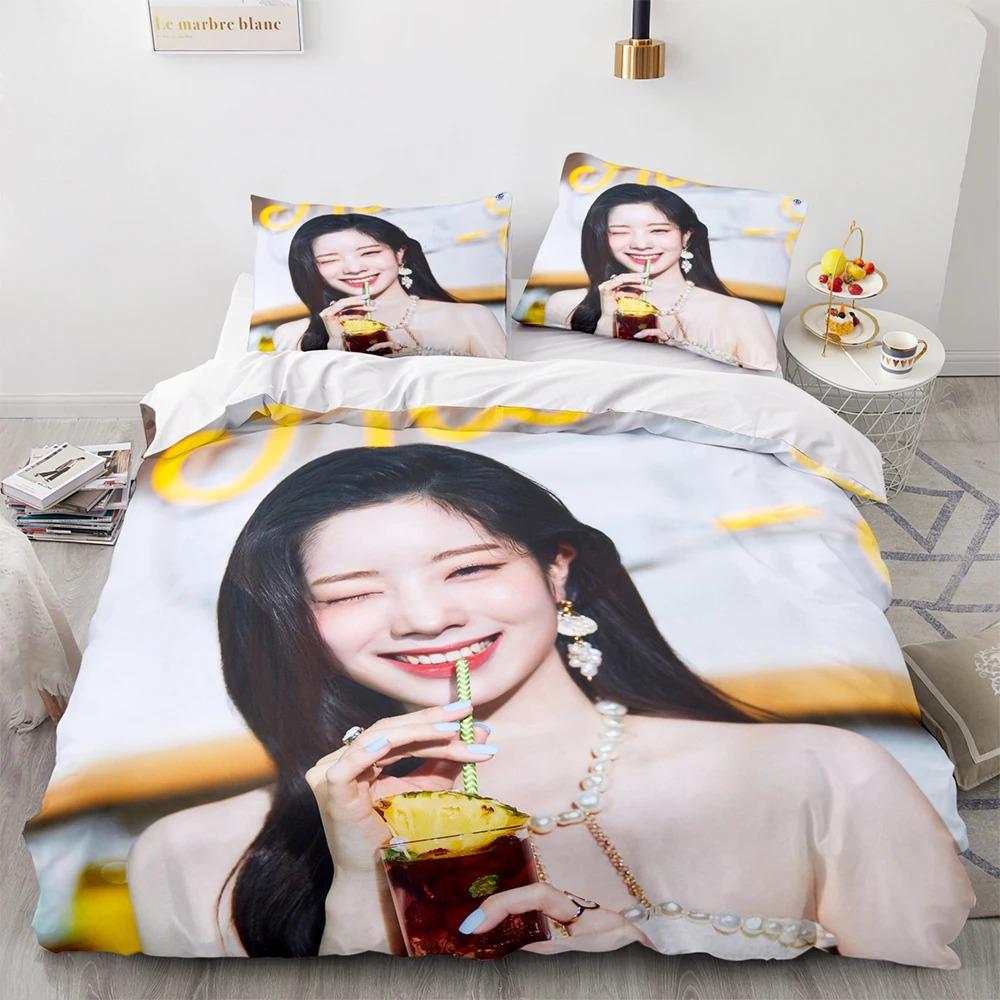 Korean actress Bedding Set Single Twin Full Queen King Size beautiful Bed Set Aldult Kid Bedroom Duvetcover Sets 3D Print 032
