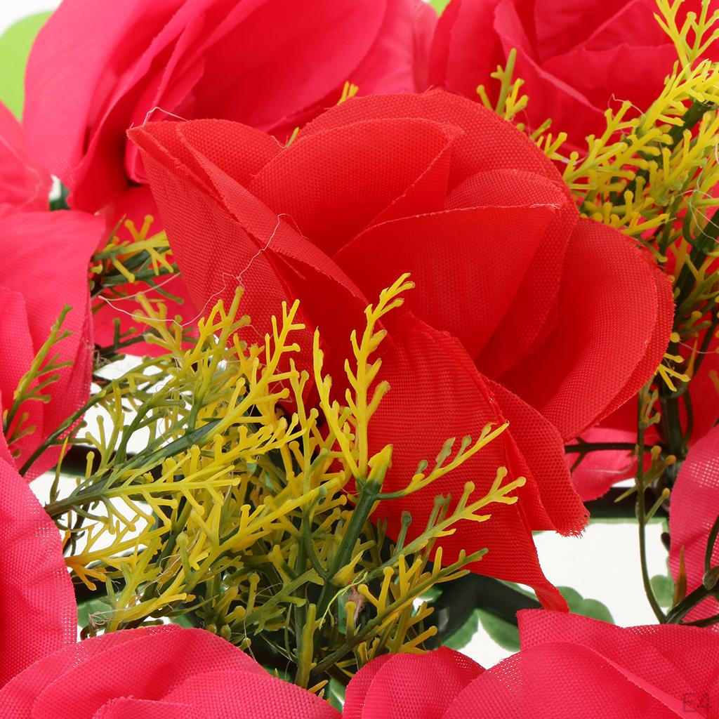 Artificial Grave Flower Wreath Funeral Cemetery Decoration 30cm