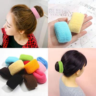 Koreanisches Retro Nylon Elastisches Haarband Armband für Frauen