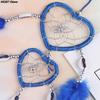 1Pc Indian Love Dream Catcher Wind Chimes Feather Decoration Home Decoration Wall Hanging Adornment Handmade Hanging Gift 7cm