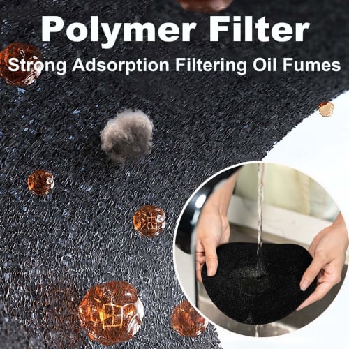 Portable Tabletop Range Hood with 3-Speed ??Exhaust Fan, Powerful Suction, Low Noise, Mini Cooker Hood for Kitchen, Home, BBQ, and Hot Pot Use, White