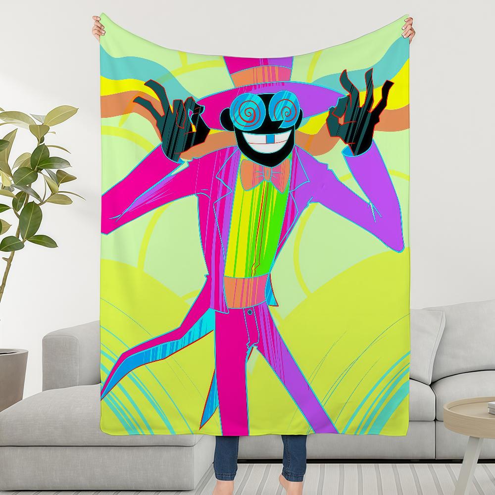 Cartoon S-Superjails Blanket Throw Super Cosy Plush Living Room Sofa Couch Childish Birthday Gifts