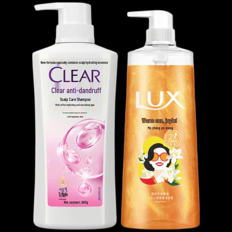 Clear Women s Anti-Dandruff Shampoo & Lux Shower Gel Combo