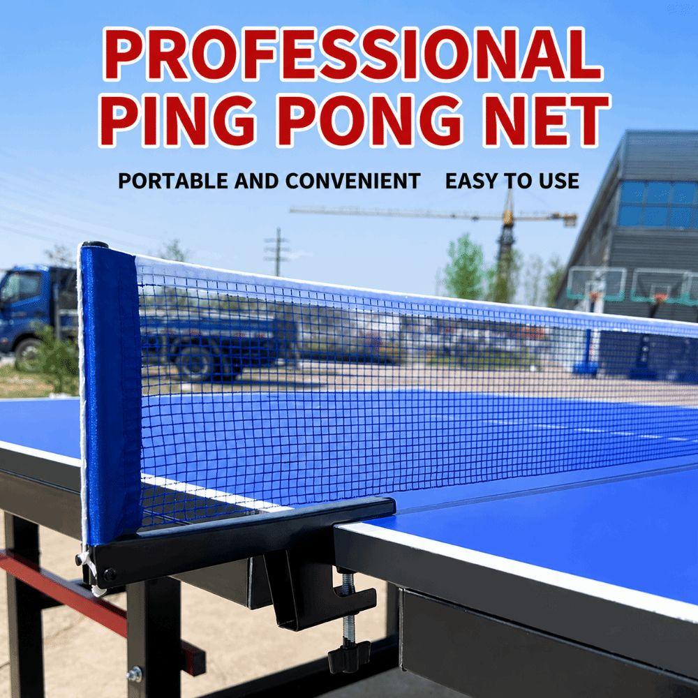 Foldable Post Ping Pong Net Adjustable Clamp Table Tennis Net Post Ping Pong Court