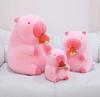 Eat Watermelon Strawberry Capybara Pink Kapibara Plush Toy Doll Girl Doll Throw Pillow For Children