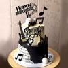Rock Music Cake Topper Guitar Cake Toppers Music Notes Balls Cake Decorations for Musician Birthday Party Rock Theme Party