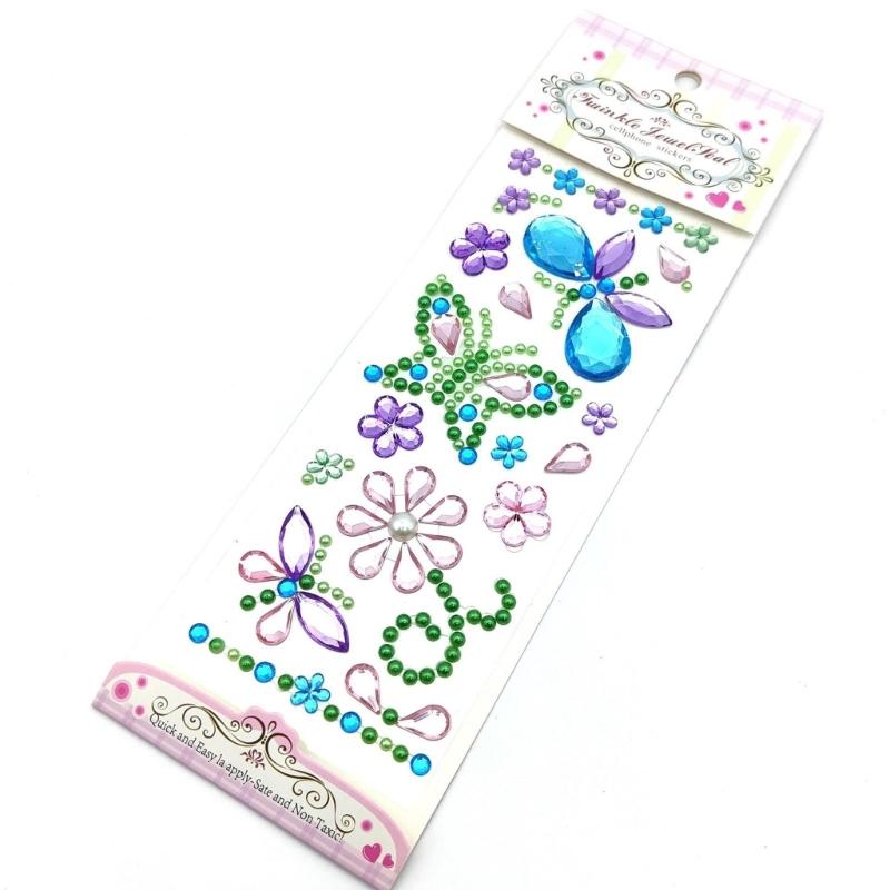 Gem Sticker Jewels for Crafts,Selfs Adhesive Rhinestones Jewel Stick On Gem Acrylic Heart Star Butterfly Sticker