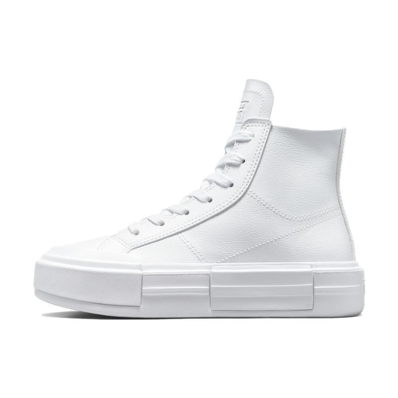 Converse Chuck Taylor All Star Cruise Leather Comfortable and Versatile Abrasion Breathable High Top Espadrilles Unisex White