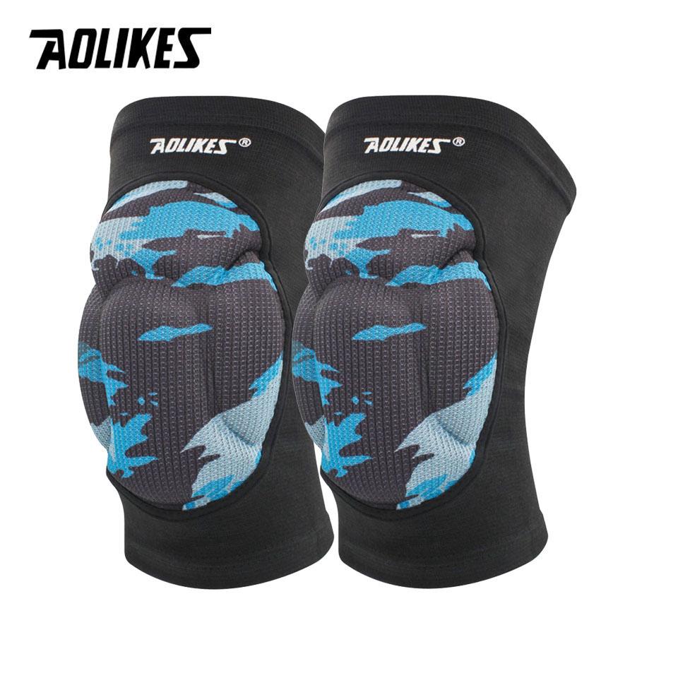 Aolikes Volleyball Knieschoner Dicke Schwamm Schützende Anti-Kollisions-Knieschoner Protektor Rutschfestes Ringen Tanz Knieschoner