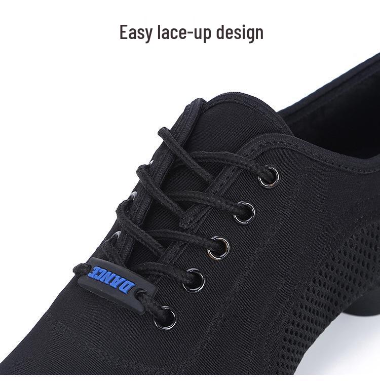 Women's Soft Sole Mesh Oxford Cloth Dance Shoes for Latin and Modern Dance