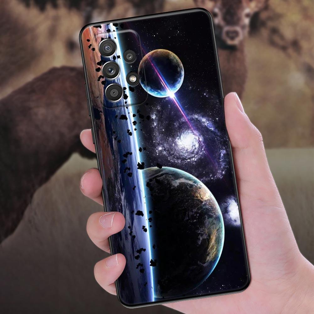 Universe Starry Phone Cover Galaxy A53 5G Case For Samsung A54 A55 A52S A51 A71 A73 A72 A35 A32 A33 Cases Sky Space Planet Stars
