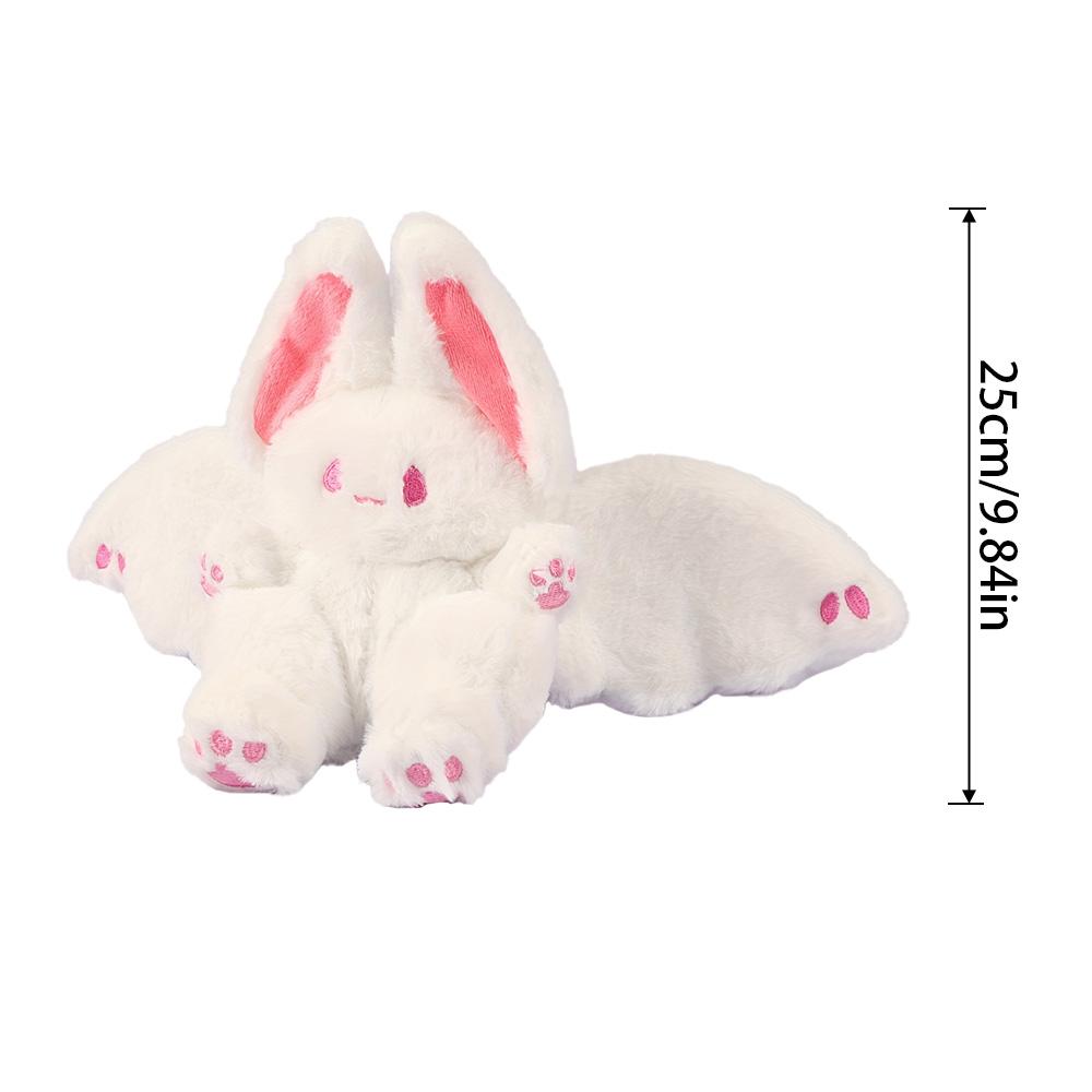 25cm Kawaii Bat Rabbit Plush Toys Flying Rabbit Plushies Stuffed Animals Doll Birthday Gift For Kids Baby Shower Home Decor Xmas