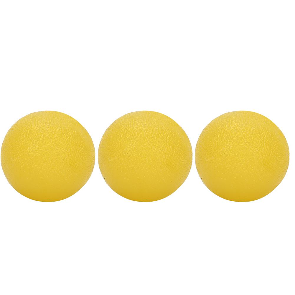 

3 шт. Мяч для рук для мужчин и женщин, фитнес-тренажер для пальцев, сжимающие мячи для рук (Круглый)синий жёлтый