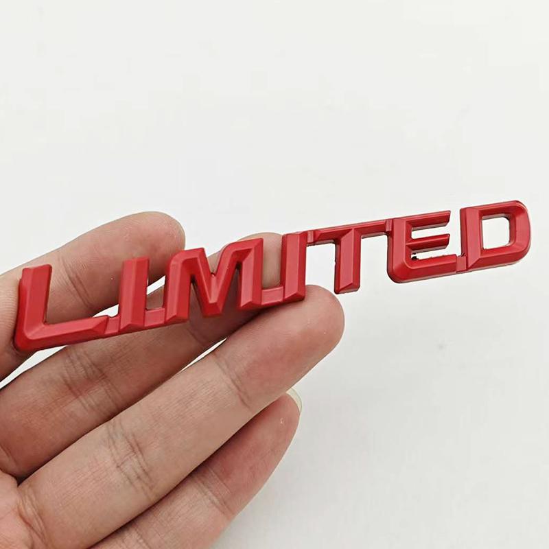 New 3D Metal Chrome Car Styling Logo LIMITED Emblem Badge Limited Edition Trunk Body Sticker Decal Fender Emblem Auto Accessory