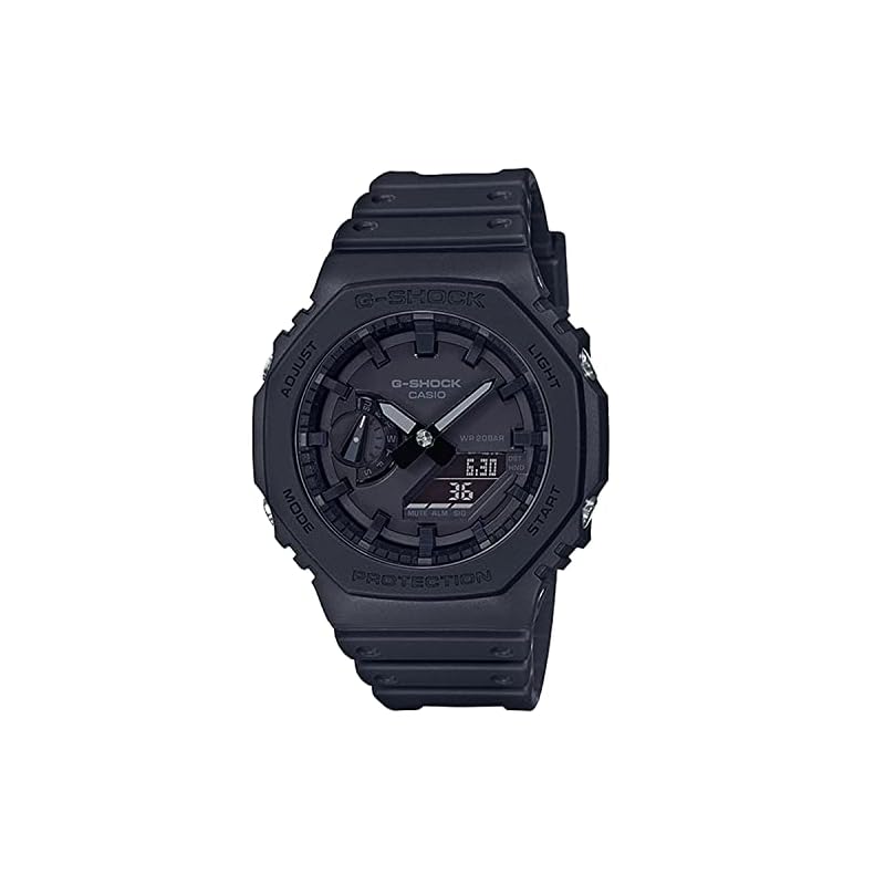 Casio G-Shock GA-2100-1A1 Analog-Digital All-Black Men's Watch with Carbon Core Guard [Used]