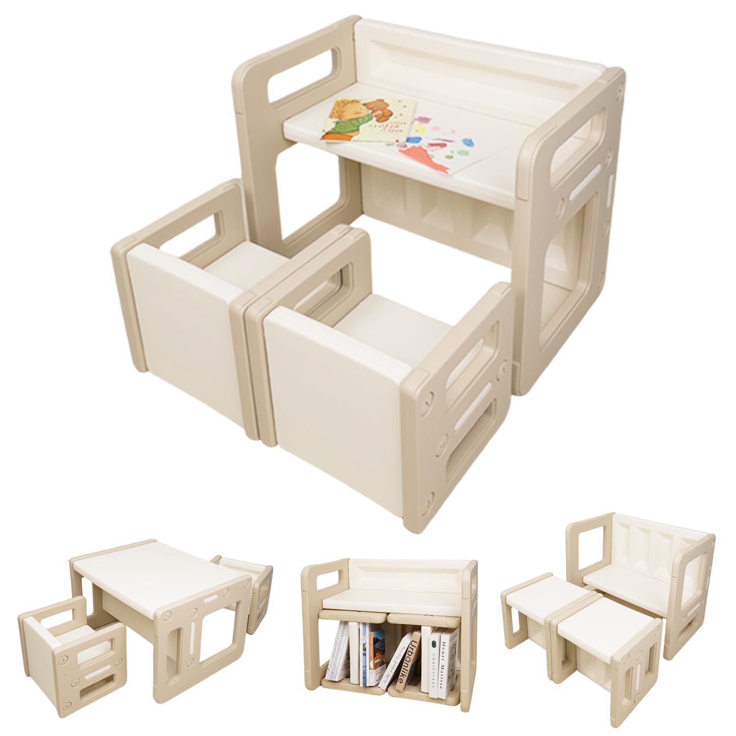 

5WAY Детский письменный стул для рисования Может использоваться в течение длительного времени, так как для 1 Для 2 человек [Rocotto] Набор, стол, рост, игрушки, хранение, легкий, компактный,