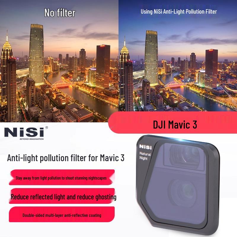 8NiSi Black Soft ND Coated Filter for DJI Mavic 3 Drone