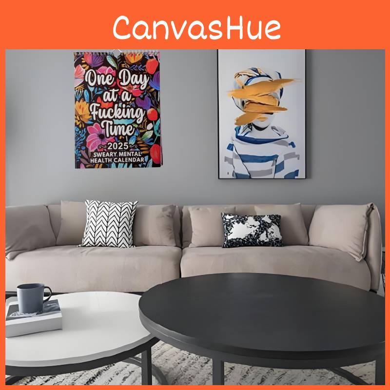 Chic 2025 Mental Health Calendar Thoughtfully Designed 12 Month Spiral Wall Planner