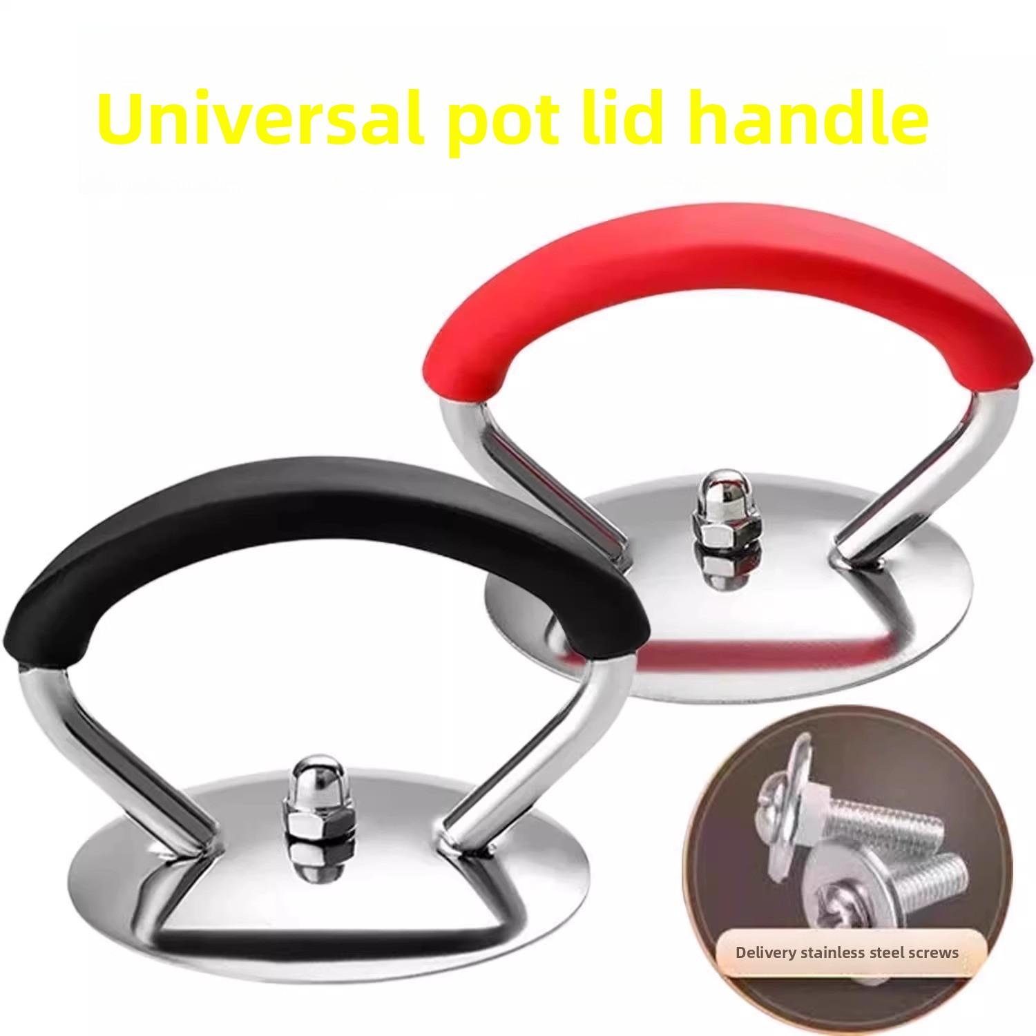 

Kitchen Universal Handle High Temperature Resistant and Anti-scald Pot Lid 1pc Screws included чорний