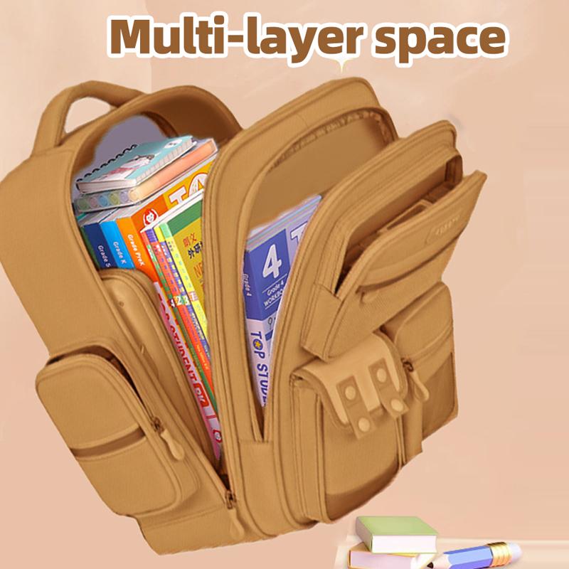New Cartoon LABUBU Schoolbag Lightweight Burden-reduced Ridge Protection and Large-capacity Children's Schoolbag Backpack for Grades 1-6