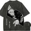 Gojo Satoru Čestný Jeden Tričko Jujutsu Kaisen Manga T Vintage Prané Oversized Retro Anime Harajuku Pánské Streetwear Grafický Top