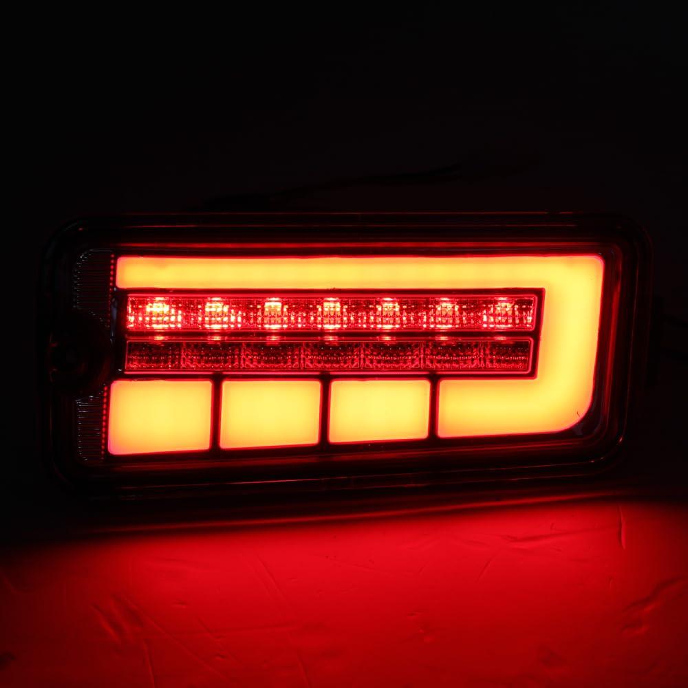 DAIHATSU Daihatsu Hijet LED Tail Lamps with Sequential Turn S500P/S510P Signals, Smoke/Red