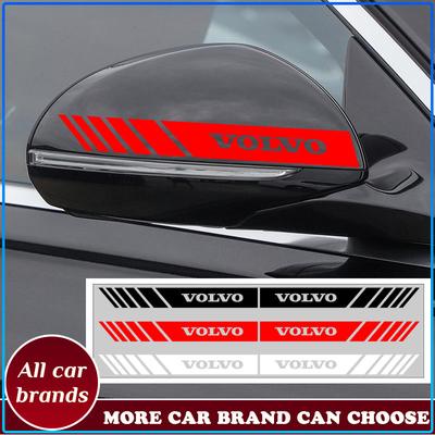 Car Styling 2Pcs Rearview Mirror Decal Stickers For XC60 XC90 S60 S80 S40 V40 V60 V70 V50 XC70