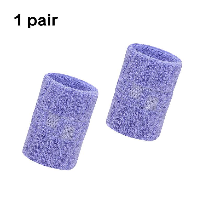 1 Pair Cotton Elastic Wristband Support Basketball Wrist Brace Wraps Men Kids Gym Fitness Powerlifting Tennis Sweat Absorption 1