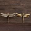 Vintage Miniature Dragonfly Statue Elegant Dragonfly Ornament  Home Office Decor
