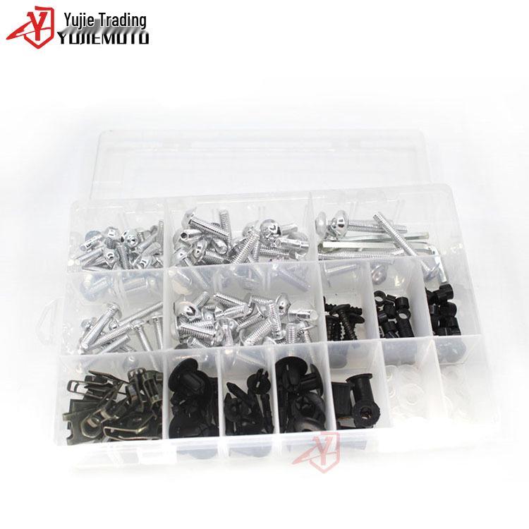 Honda Motorcycle Universal Fairing Windshield Bolt Kit - Multicolor Screws