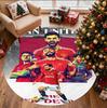 Manchester United F.C Pattern Round Rug, Indoor/Outdoor Mat, for Picnic, Gameroom, Bedroom, Office, Living Room, Home Decor Carpet, Birthday Gift