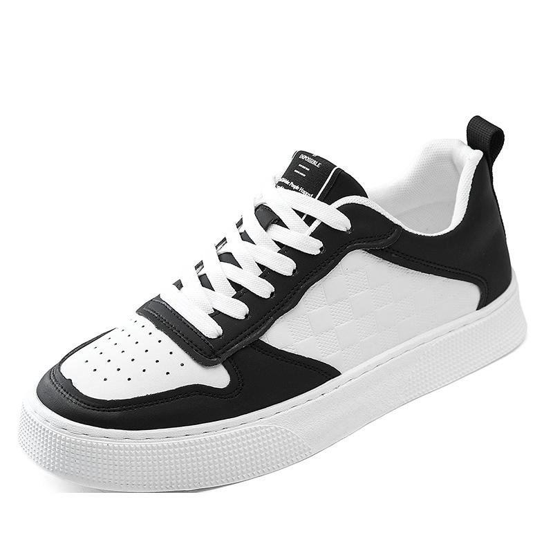 Spring Men's Shoes Soft Soles Breathable Men's Sneakers Casual Leather Shoes Sports White Shoes