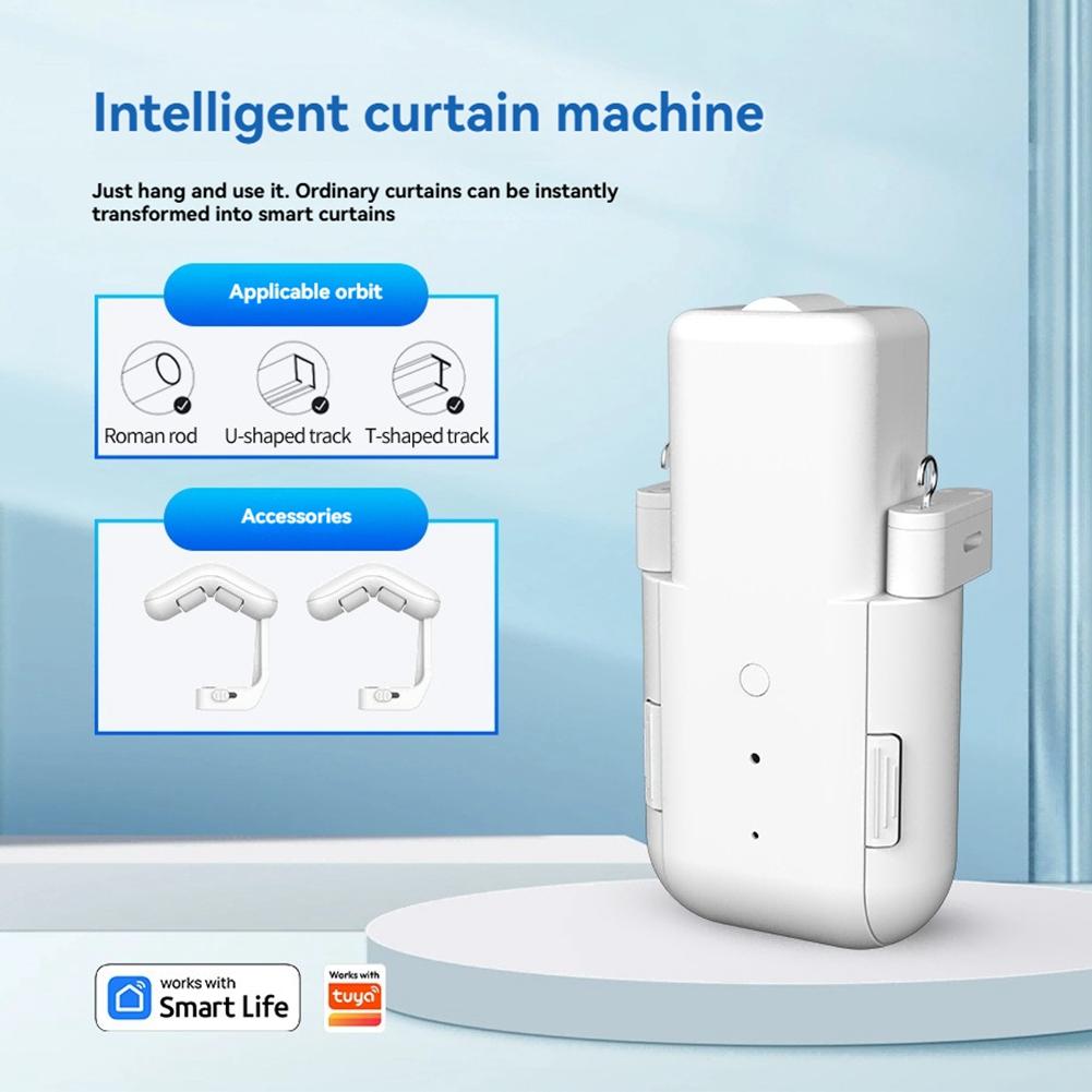 The New Smart Curtain Motor Automatic Curtain Opener Temperature And Light Sensors For Home Automation