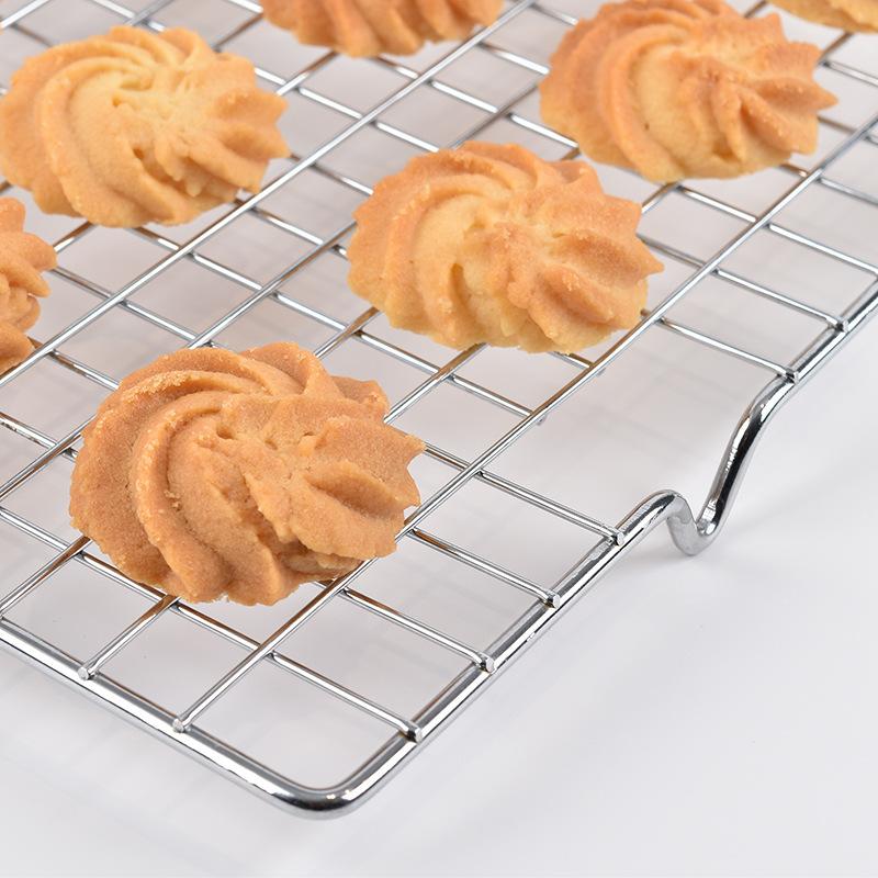 1PC Rectangular Bread Baking Cooling Mesh Cake Inverted Cooling Rack Encrypted Mesh Hole Drying Mesh Rack Baking Supplies