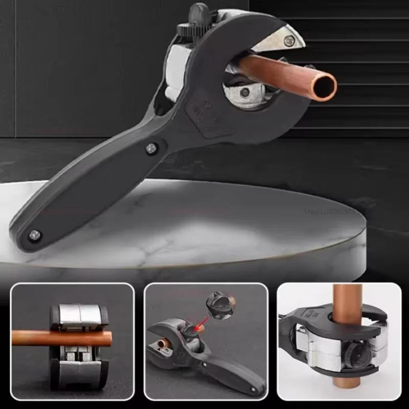 Ratcheting Tubing Cutter 8-29mm Universal Pipe Cutter Stainless Steel Copper Aluminium Ratchet Scissors Hose Cutting Hand Tools